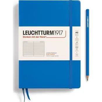 Blok Leuchtturm1917 Zápisník Sky Medium A5 linkovaný