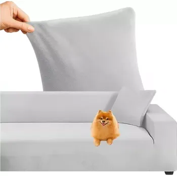 Nábytek Napínací potah na sedačku 145–185 cm – Světle šedý samet