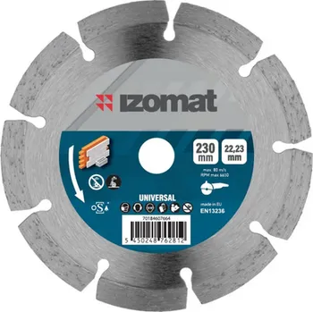 Řezný kotouč Diamantový kotouč IZOMAT universal 230 mm