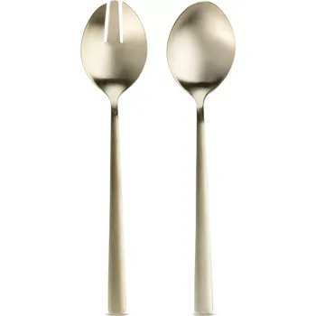 Příbor Sada 2 ks salátových příborů LOLSIE zlatá