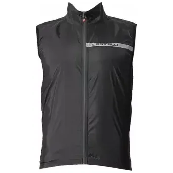 Sport Castelli pánská cyklistická vesta Squadra stretch, light black/dark gray - 3XL