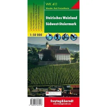 WK 411 Steirisches Weinland 1:50 000 / turistická mapa