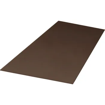 plechová krytina Rovinné plechy tabule plechu 1,25 x 2 m RAL 8017 Blachotrapez