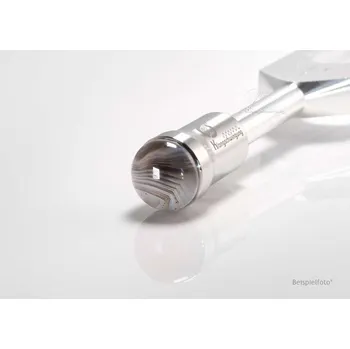 Klangschwingung, Německo Achát Botswanský 15mm Průměr patky ladičky: 6.4mm - ocelové ladičky