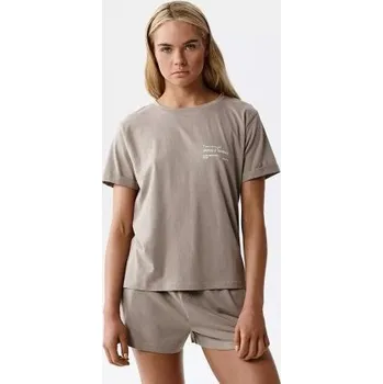 Dámské pyžamo Dámské pyžamo Atlantic NLP-506 - bavlna Šedá S