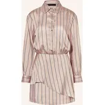 Liu Jo Dámské Satinové Šaty S Košilovým Střihem, černošedá /...