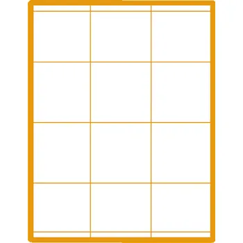 Speciální papír 35 00027 - Print Etiketa A4, 70 mm x 67,7 mm, 12 etiket na archu - Balení 100 ks.