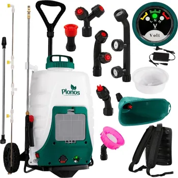 Drtič větví Plonos PL-601 Akumulátorový postřikovač s vozíkem 18 l, 12 V, 8 Ah