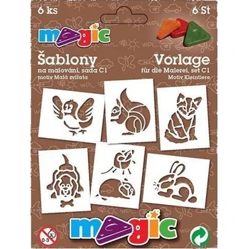 MAGIC papírové šablony na malování MALÁ ZVÍŘATA
