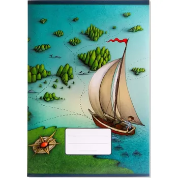 Sešit Školní sešit DUHOVÁ KOČKA 440 bezdřevý