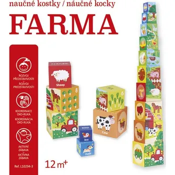 První čtění Farma - Naučné kostky