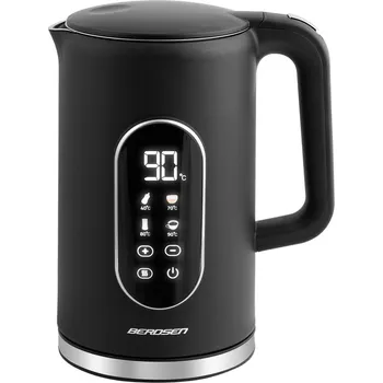 Domácí spotřebič Berdsen BD-712 Rychlovarná konvice 1,7 l, černo-stříbrná