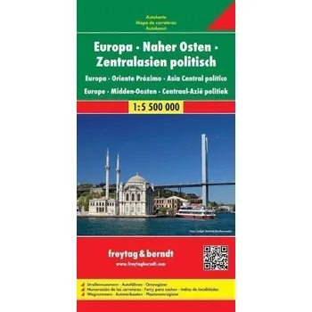 AK 2202 Evropa - Blízký východ - Střední Asie politická 1:5 500 000 / automapa