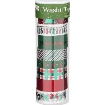 Kancelářské potřeby Dekorační lepicí páska - Washi pásky vánoční 8ks x 3m
