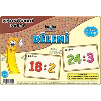 Přírodní věda Procvičovací karty - dělení