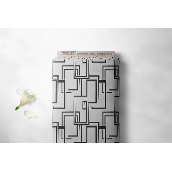 Orbytex Kočárkovina metráž šíře 160 cm, nepromokavá látka, vzor skoba šedá