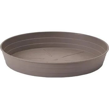 Podmiska Podmiska pod květník SABBIATO GREENER plastová d26cm, hnědošedá