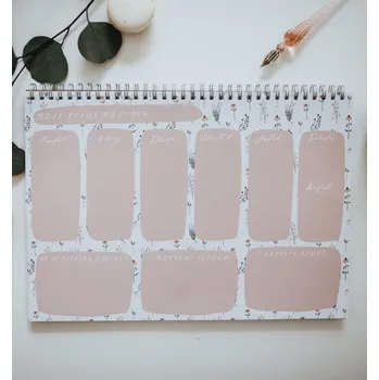 Blok Be Nice EKO Týdenní plánovač A4 - bílý