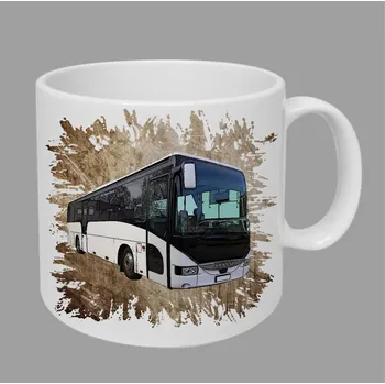 Moon River Iveco Arway hrnek s autobusem hnědý obsah 330 ml (hrneček autobus)