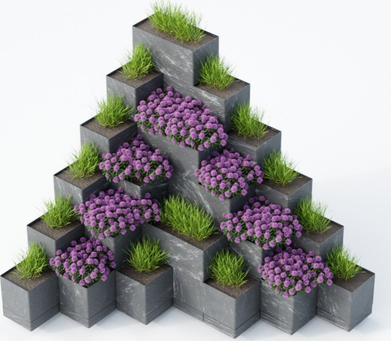 Vyvýšený záhon Flexi Element - pyramida