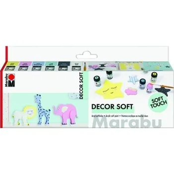 Kancelář Marabu Decor soft akrylová sada 6 x 15 ml