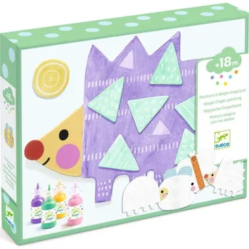 Djeco Kreativní sada Zvířátka a prstové barvy