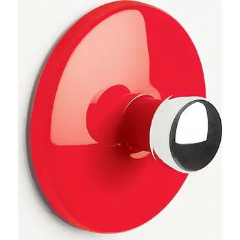 Držák na ručník SPIRELLA Spirella samolepící háček BOWL, červený, ABS, průměr 50 mm, 10.16246