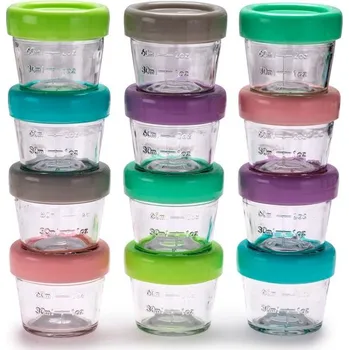 Svačinový box Skleněné dózičky na potraviny 118 ml - 12ks