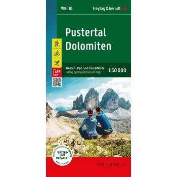 Pustertal - Dolomity 1:50 000 / turistická, cyklistická a rekreační mapa
