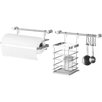 Držák kuchyňských utěrek Kinghoff Metlex MX4540 stříbrný