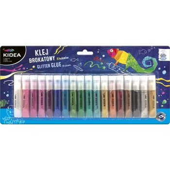 Kancelářské potřeby Kidea lepidlo s brokátem 18x6ml