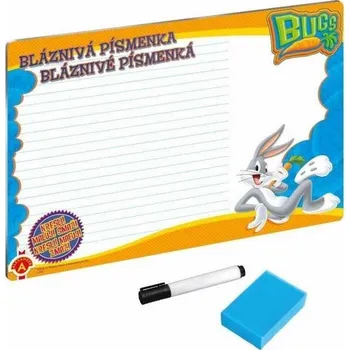 Kniha Bugs Bunny Bláznivá písmenka - Stírací tabulka