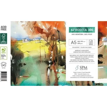 Grafický blok Afrodita 300 g/m2, A5