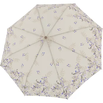 Deštník Doppler, Deštník Nature Mini, vzor větvičky, krémový - Formadore