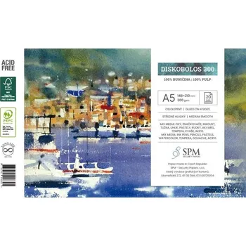 Grafický blok Discobolos 300 g/m2, A5