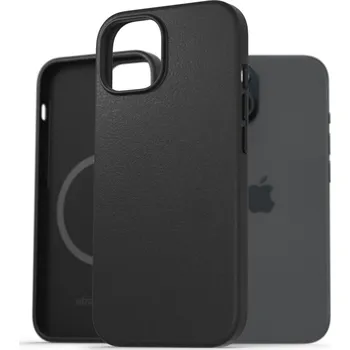 Pouzdro na mobilní telefon AlzaGuard Genuine Leather Case with Magsafe pro iPhone 15 černý