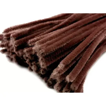 Ovčí rouno Chlupatý drátek hnědý 10ks