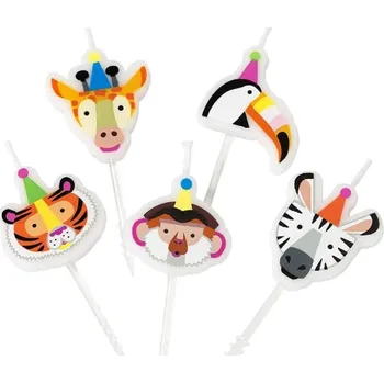 Party dekorace Svíčky Party zvířátka 5ks