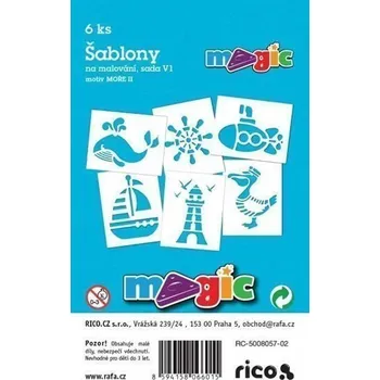 MAGIC papír šablony na malování MOŘE II