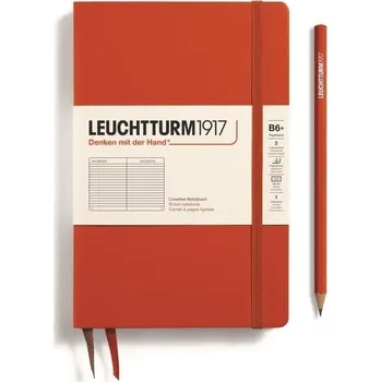 Blok Leuchtturm1917 Zápisník Fox Red Paperback B6+ linkovaný
