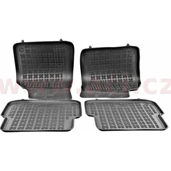 autokoberec Gumové koberečky černé s vyšším okrajem (sada 4 ks) (0318X10) (0318X10)