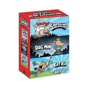 Dav Pilkey's Hero Collection (Captain Underpants #1, Dog Man #1, Cat Kid Comic Club #1)