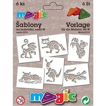 MAGIC papírové šablony na malování ZOO