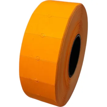 Papír 32 00975 - Etiketa do kleští 22 mm x 12 mm, Papír, Reflexní oranžová, Dutinka 40 mm, 1250 ks/kotouč, Permanentné lepidlo, Průměr kotouče 65 mm