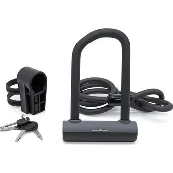 Sport Author Zámek AUL Cliff ART (černá) 150x75mm / d.12x1000mm + DÁREK