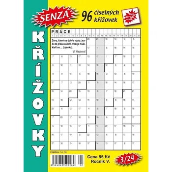 Kniha Senza číselné křížovky 3/2024
