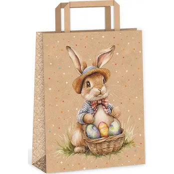 Dárková taška ARGUS Velikonoční dárková taška kraft 22x29x11 cm 20292008