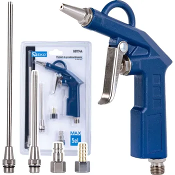 Auto-moto GEKO Pistole ofukovací, max. tlak 8 bar, různé trysky, sada 5 ks