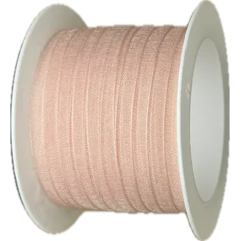 Stuha Stuha organzová Beauty Organdy – Peach meruňková 7mm x 5m (4,-Kč/m) (Meruňková organzová stuha, 7mm široká, průsvitná, oboustranná, okraje zpevněné tkaním)