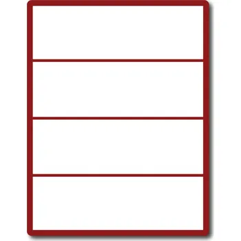 Samolepící etiketa 35 00100 - Print Etiketa A4, 210 mm x 74 mm, 4 etikety na archu - Balení 100 ks.